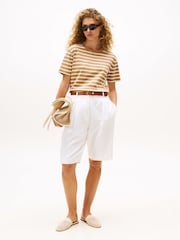 Tommy Hilfiger Natural Crew Neck Relaxed T-Shirt - Image 3 of 5