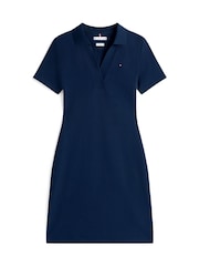 قميص بولو تلبيس رشيق برقبة مفتوحة من Tommy Hilfiger - Image 6 of 6