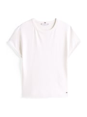 Tommy Hilfiger White Cap Sleeve Slim Crew Neck T-Shirt - Image 5 of 5