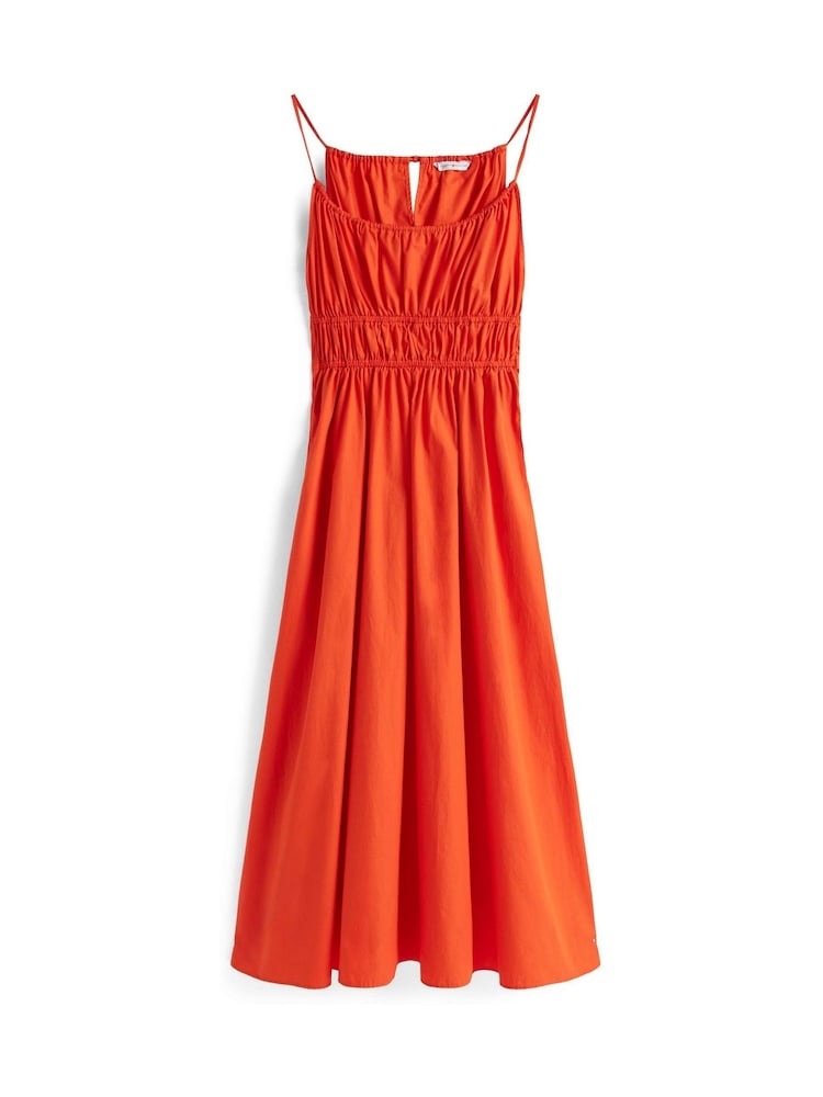 Tommy Hilfiger Orange Smock Scoop Neck Maxi Dress - Image 5 of 5