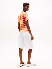 Tommy Hilfiger Orange Slim Crew Neck T-Shirt - Image 2 of 5