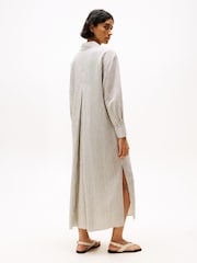 Tommy Hilfiger Natural Oversized Maxi Shirt Dress - Image 2 of 5