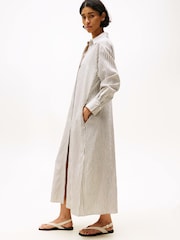 Tommy Hilfiger Natural Oversized Maxi Shirt Dress - Image 3 of 5