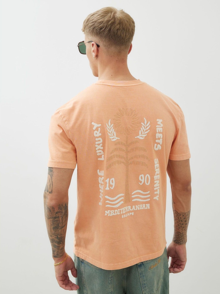 River Island Regular Fit Embroidered 100% Cotton T-Shirt - Slika 2 iz 4