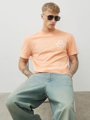 River Island Regular Fit Embroidered 100% Cotton T-Shirt - Slika 3 iz 4