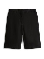 Tommy Hilfiger Black Linen Blend Slim Tailored Shorts - Image 5 of 5