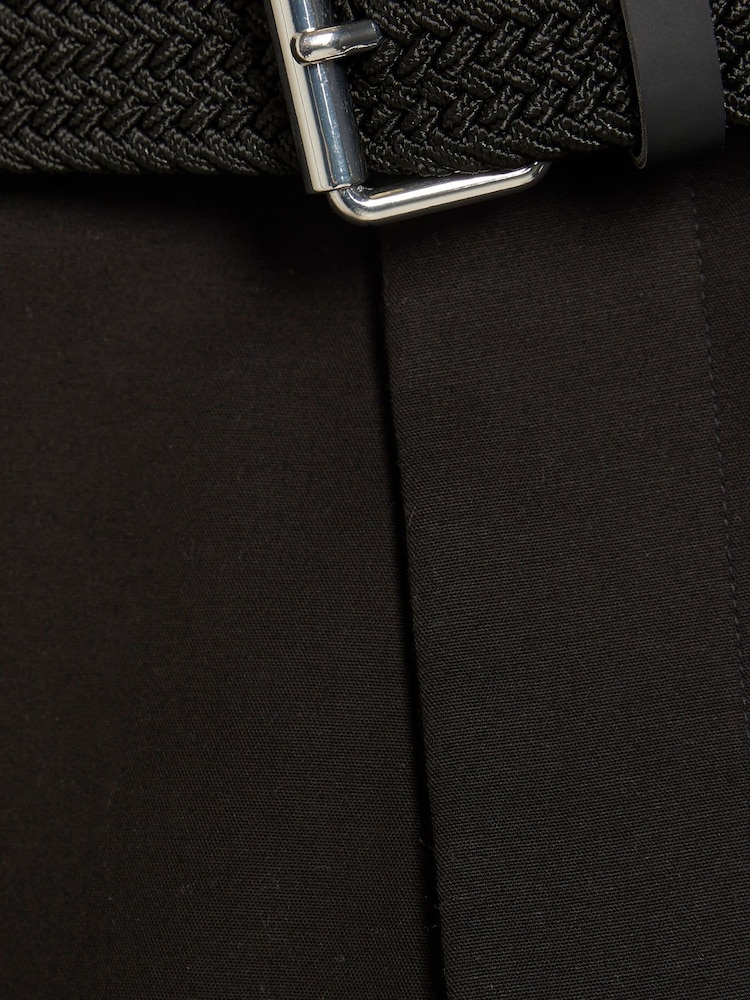 River Island Black Belted Core Decal Chino Shorts - Image 6 of 6