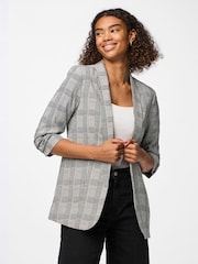 PIECES Black Relaxed Ruched Sleeve Blazer - Image 3 of 4