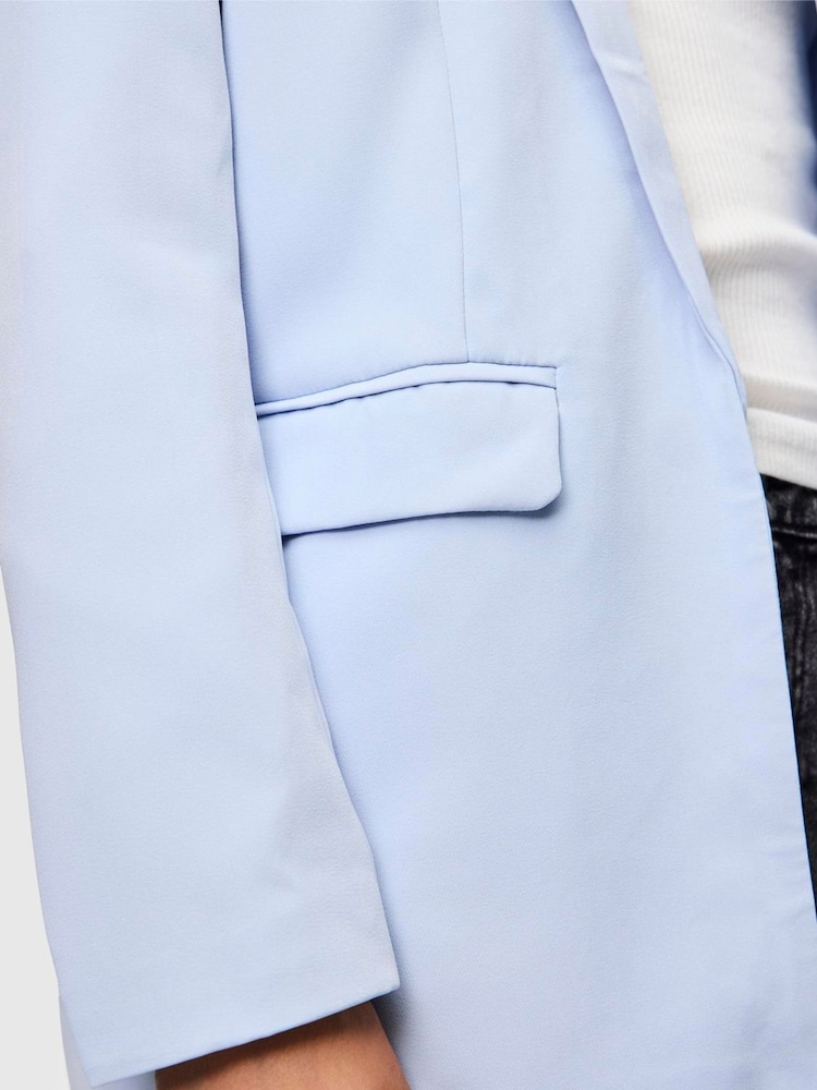 Azul - PIECES Long Sleeve Tailored Blazer - Imagem 2 de 4
