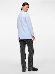 Azul - PIECES Long Sleeve Tailored Blazer - Imagem 4 de 4