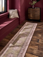 Pink Global Garden Oriental Runner - Image 1 of 4
