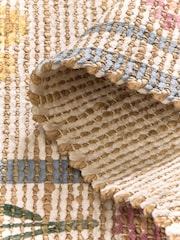 Floral Border Jute Runner - Imaginea 4 din 5