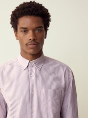 Pink Stripe Oxford Long Sleeve Shirt - Image 5 of 8