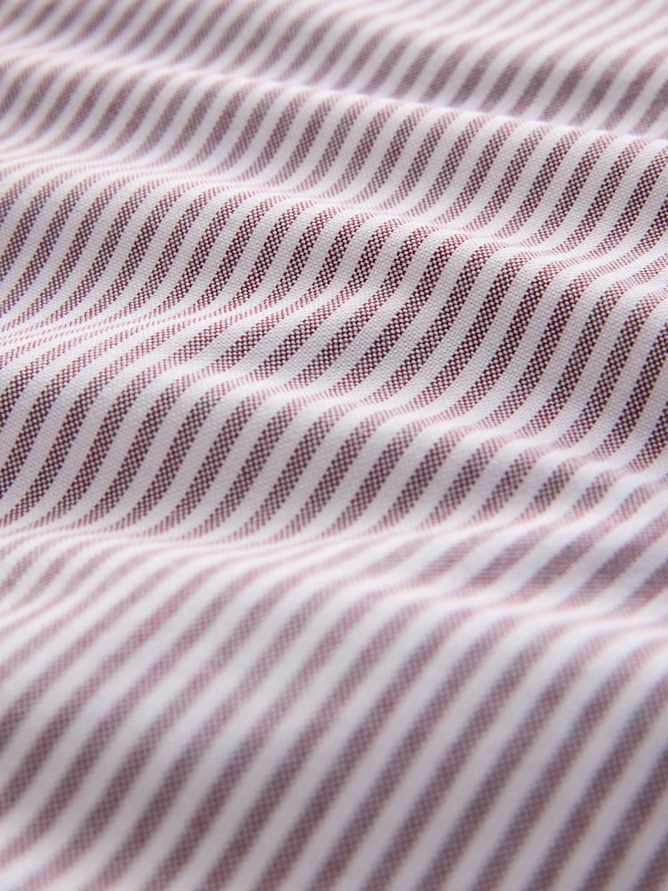 Pink Stripe Oxford Long Sleeve Shirt - Image 8 of 8 Pink Stripe Oxford Long Sleeve Shirt - Image 8 of 8