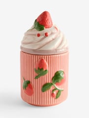 Strawberries & Cream Scented Jar Candle - Image 4 of 4