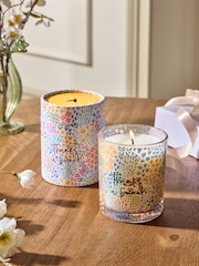 Apricot Blossom Pink Floral Thank you Candle - Image 1 of 3