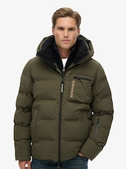 Superdry Green SKI Padded Jacket - Image 3 of 6