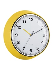 Karlsson Bright Yellow Modern Retro Wall Clock - Image 3 of 4