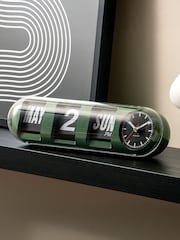Karlsson Jungle Green Tube Flip Wall Clock - Image 1 of 5