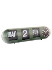 Karlsson Jungle Green Tube Flip Wall Clock - Image 3 of 5