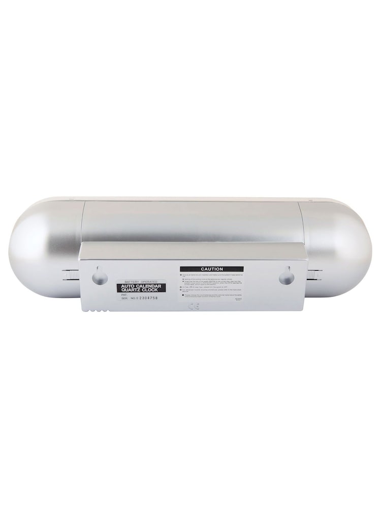 Karlsson Silver Tube Flip Wall Clock - Image 5 of 5 Karlsson Silver Tube Flip Wall Clock - Image 5 of 5