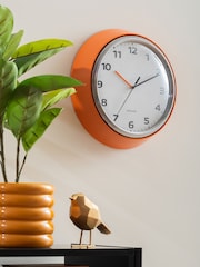 Karlsson Bright Orange Modern Retro Wall Clock - Image 1 of 4
