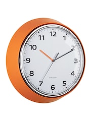 Karlsson Bright Orange Modern Retro Wall Clock - Image 3 of 4