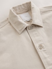 Ecru Hem Pocket Shacket - Image 3 of 6