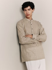 Cream Kurta - Image 1 of 7