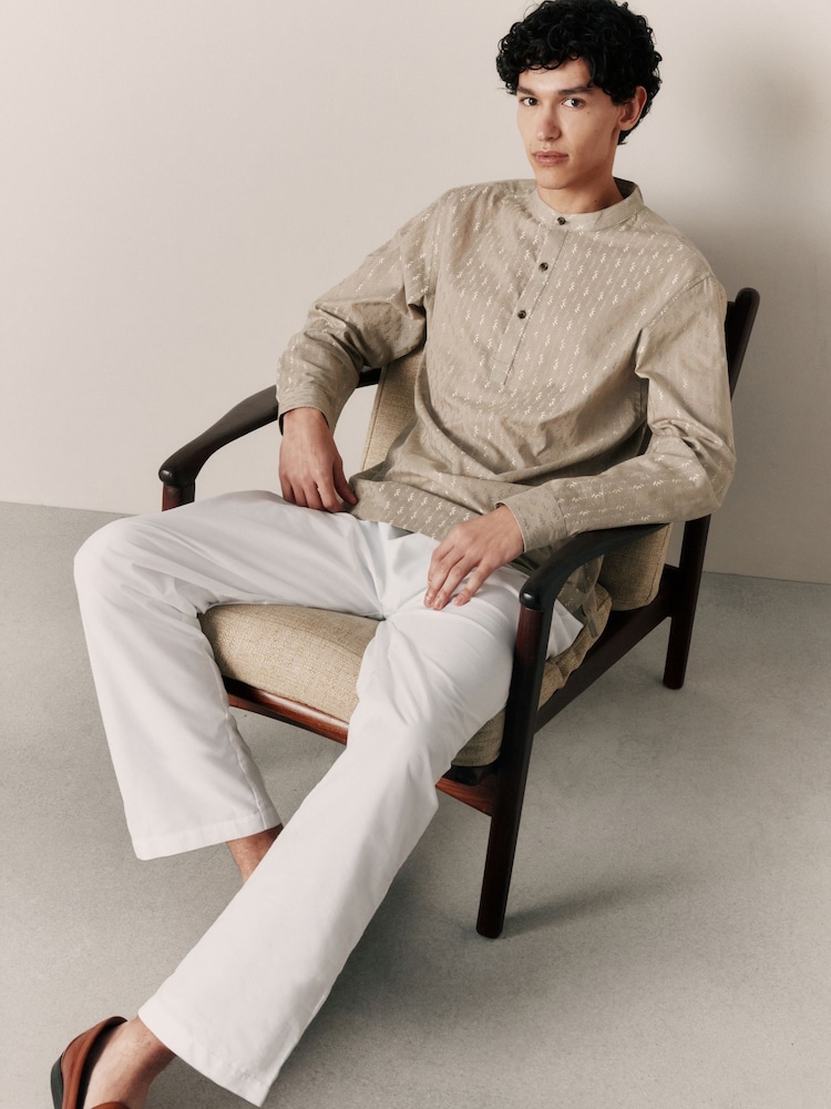 Cream Kurta - Image 2 of 7