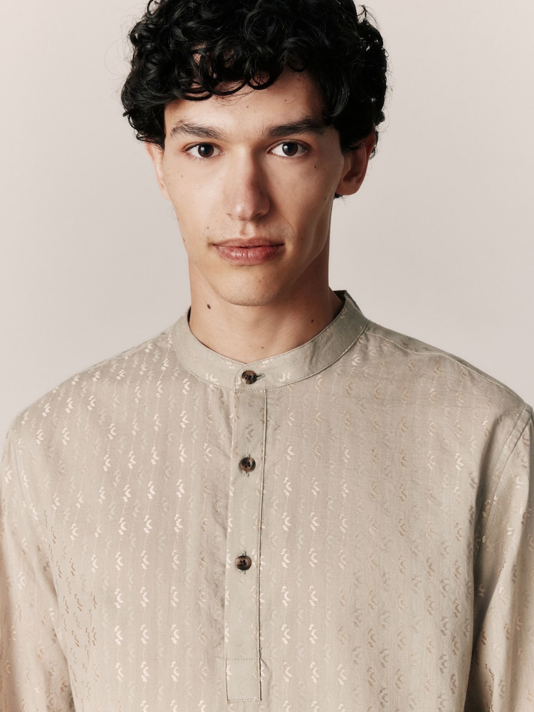 Cream Kurta - Image 4 of 4 Cream Kurta - Image 4 of 4