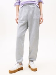 Tommy Jeans Grey Varsity Relaxed Joggers - Image 1 of 5