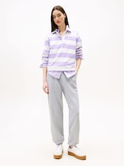 Tommy Jeans Grey Varsity Relaxed Joggers - Image 3 of 5