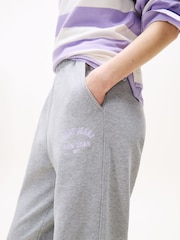 Tommy Jeans Grey Varsity Relaxed Joggers - Image 4 of 5