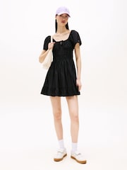 Tommy Hilfiger Black Slim Fit and Flare Mini Dress - Image 1 of 4