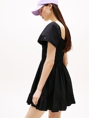 Tommy Hilfiger Black Slim Fit and Flare Mini Dress - Image 3 of 4