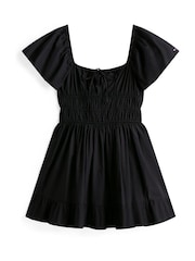 Tommy Hilfiger Black Slim Fit and Flare Mini Dress - Image 4 of 4