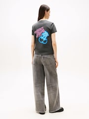 Tommy Jeans Back Graphic Crew Neck T-Shirt - Imagen 4 de 5