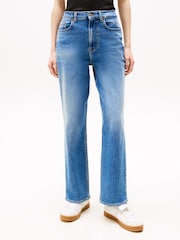 Tommy Hilfiger Blue Layla High Rise Slim Straight Jeans - Image 1 of 5