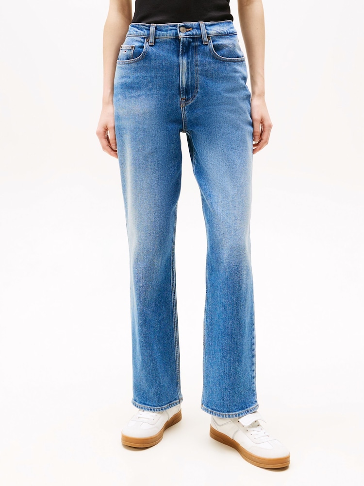 Tommy Hilfiger Blue Layla High Rise Slim Straight Jeans - Image 1 of 5