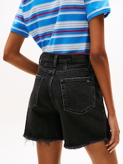 Tommy Hilfiger Black Distressed Mom Shorts - Image 4 of 5