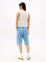 Tommy Jeans White 100% Cotton Logo Slim Tank Top - Image 3 of 5