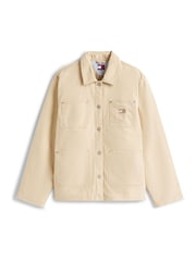 Tommy Jeans Brown Badge Boxy Padded Chore Jacket - Image 5 of 5