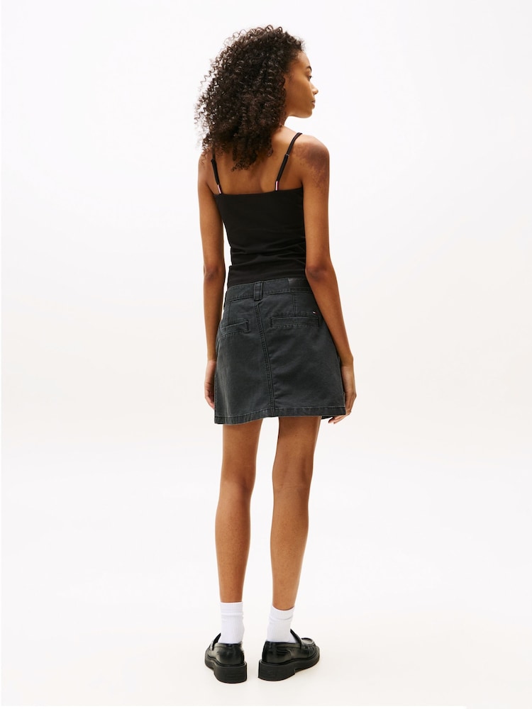 Tommy Hilfiger Black Slim Spaghetti Strap vest - Image 2 of 5