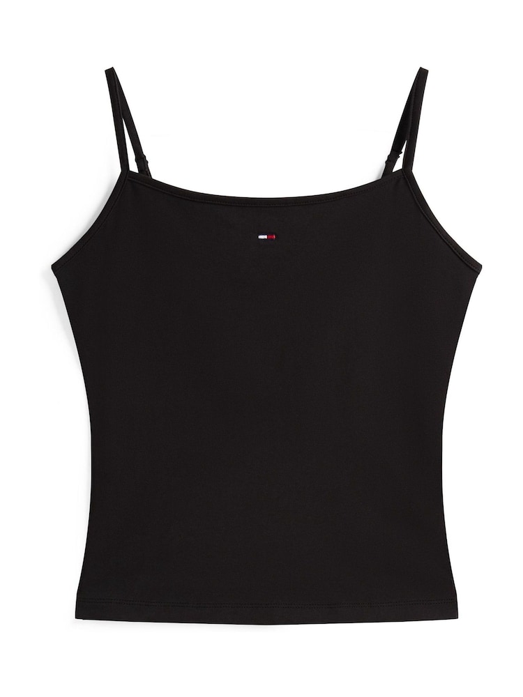 Tommy Hilfiger Black Slim Spaghetti Strap vest - Image 5 of 5