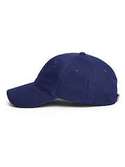 Azul - Tommy Hilfiger 100% Cotton Monogram Embroidery Baseball Cap - Imagem 3 de 3