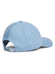 Tommy Hilfiger 100% Cotton Logo Embroidery Denim Baseball Cap - Imagem 2 de 3