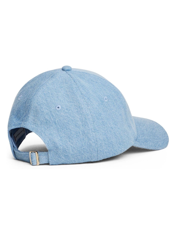 Tommy Hilfiger 100% Cotton Logo Embroidery Denim Baseball Cap - Imagem 2 de 3