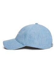 Tommy Hilfiger 100% Cotton Logo Embroidery Denim Baseball Cap - Imagem 3 de 3