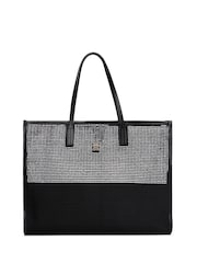 Tommy Hilfiger Black Tote City Woven Tote Bag - Image 1 of 5
